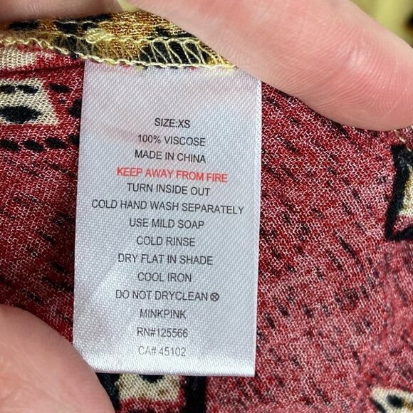 Revolve MinkPink Maxi Dress Wild Thing Leopard Print Ombre Bohemian Size XS Boho - Picture 12 of 13